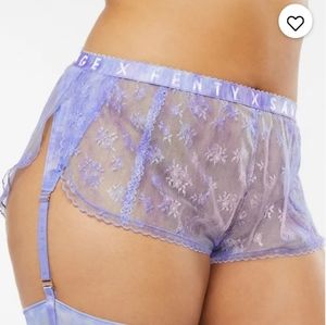Lace short with garder by Savage X Fenty
